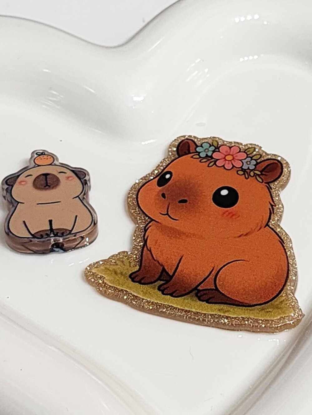Capybara Flatback Focal Bead Crafts Beaded Pen Magnet Phone Chain Keychain Pin‎